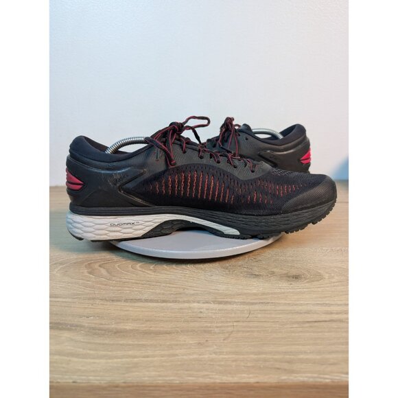 Asics Gel Kayano 25 Men\'s Running Sneakers Color Black Red | Size 12 Distressed main image 8